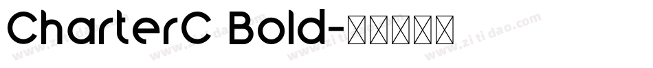 CharterC Bold字体转换